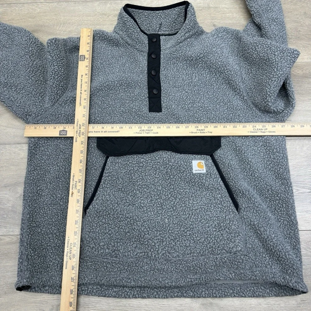 NWOT Carhartt Fleece Jumper Mens XL Pullover‎ Sherpa 1/4 Snap Relaxed 0J4991-M